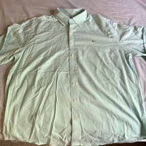 Vineyard Vines light green whale collard shirt XL